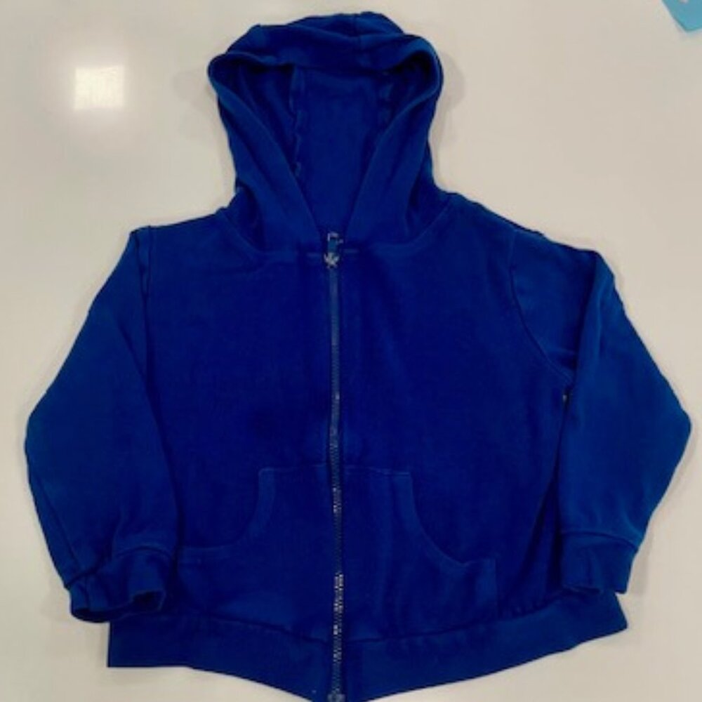 Kyte Baby Bamboo Jersey Hooded Jacket Blue Size 18-24 Months